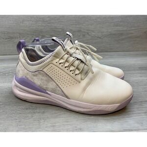 Clove Women's Solo Nursing Sneakers Cream Lavender Purple 8 Healthcare Shoes
